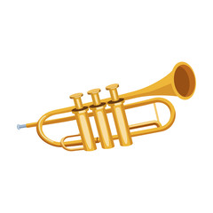Obraz premium classical instruments, trumpet icon image