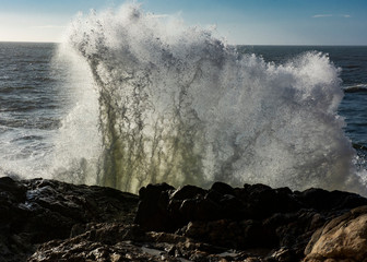 Wave Crash On The Atlantic Coast, Porto, Portugal