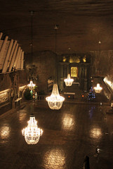 Hall in Salt mine Wieliczka