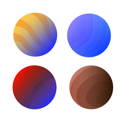 cosmic circles vector illustration isolated