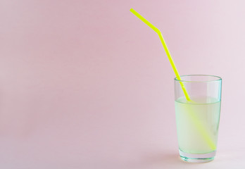 useful drink. coconut milk with a tube