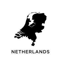 Netherlands map vector design template