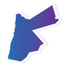 gradient Jordan map - vector illustration