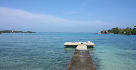 Image of the Rosario Islands. it's an archipelago comprising 27 islands located about two hours by boat from Cartagena de Indias, Colombia.