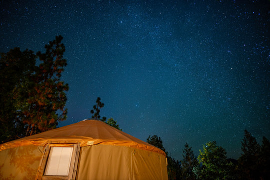 Yurt Night Sky