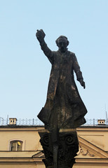 Monument to Peter's Skarga in Krakow - obrazy, fototapety, plakaty