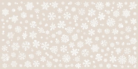 Christmas background with snowflakes. Winter holiday decoration element.