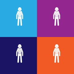 policeman silhouette icon. Special services element icon. Professions signs, isolated symbols collection icon for websites, web design, mobile