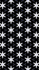 Ornate geometric pattern and abstract multicolored background