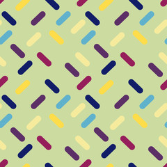 colorful donut glaze with sprinkles seamless pattern