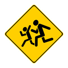 caution sign The Children !