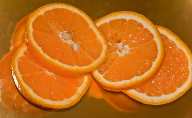 Fresca naranja en rodajas