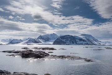 Svalbard mountain landscape