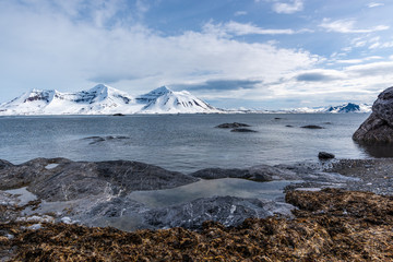 Svalbard mountain landscape