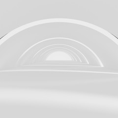 Background hall 3d circle concept white