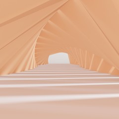 Background orange light abstract 3d render