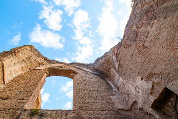 Ruins of the Baths of Caracalla (Terme di Caracalla), Thermae Antoninianae , one of the most...
