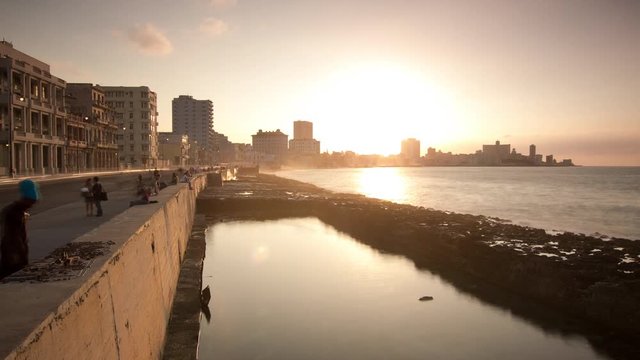 The Malecon in Havana, Cuba