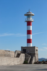 Lighthouse in the port of Burgas Bulgaria