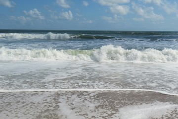 Fototapeta na wymiar Beautiful ocean view on Atlantic coast of North Florida