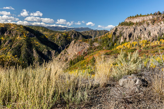 fall mountain landscapes of Colorado