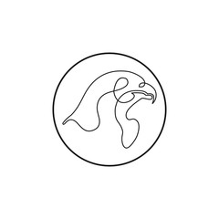 creative eagle vector logo template