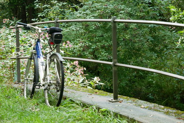 Bycicle Fahrrad am Fluss Sachsen 2019