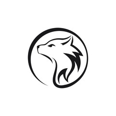 creative fox logo design template