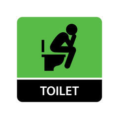 Man sitting in the bathroom icon for web and mobile