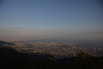 日本の兵庫県神戸市の六甲の夜景