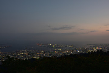 Fototapeta premium 日本の兵庫県神戸市の六甲の夜景