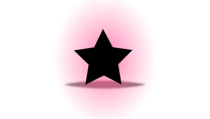 default black colored variable star shape illustration