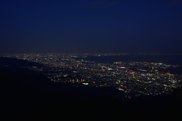 Fototapeta premium 日本の兵庫県神戸市の六甲の夜景