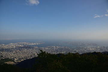 日本の兵庫県神戸市の六甲の夜景