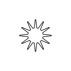 Cloud Weather Icon Black White Outline Fill