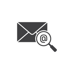 Email Icon Vector Black white