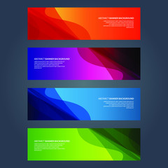Naklejka premium Vector Abstract design banner web template