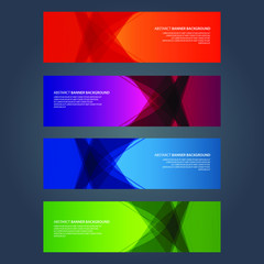 Fototapeta premium Vector Abstract design banner web template