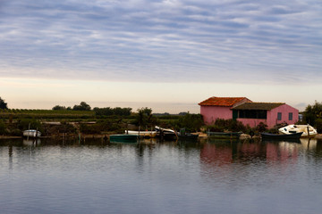 Fototapeta premium Maisons de pêcheur typiques