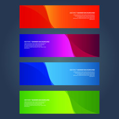 Naklejka premium Vector Abstract design banner web template