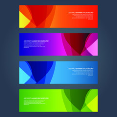 Fototapeta premium Vector Abstract design banner web template