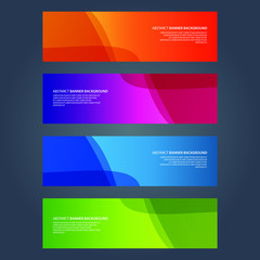 Fototapeta premium Vector Abstract design banner web template