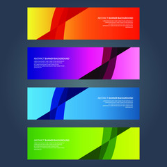 Fototapeta premium Vector Abstract design banner web template