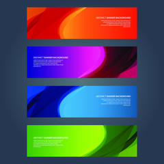 Fototapeta premium Vector Abstract design banner web template