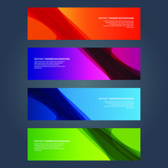 Fototapeta premium Vector Abstract design banner web template