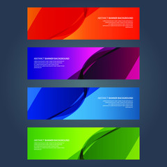 Fototapeta premium Vector Abstract design banner web template