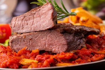 grilled steak