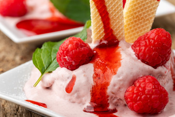 raspberry ice cream