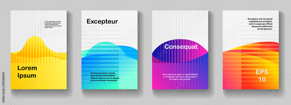 Poster modern business background template with lines. minimal cover design. abstract vector design element
