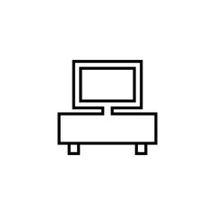 Tv household equipment icon for web and mobile